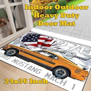 Alfombra de entrada Ford Mustang Mach 1 Twister 1970 especial para puerta de coche muscular - Imagen 1 de 4