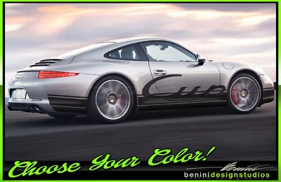 CUP Stripe Graphics FITS - Porsche 911 991 Carrera Boxster Cayman GT GT3 RS - Image 1 of 2