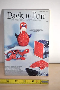 Vtg Pack O Fun Scrap Craft Magazine June July 1973 - Picture 1 of 9