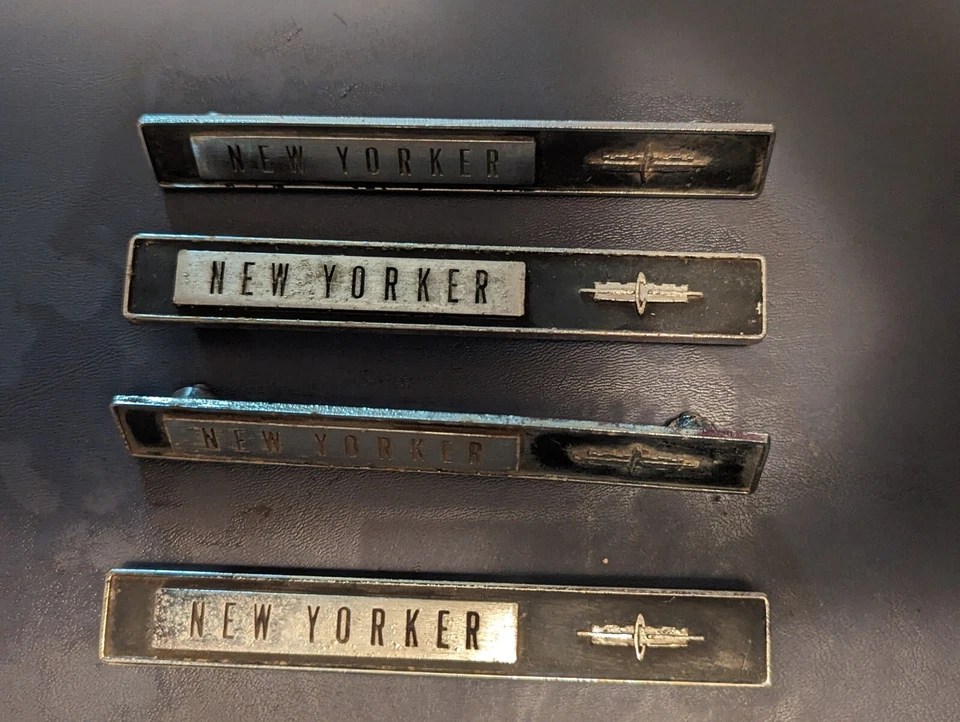1962 Chrysler New Yorker Interior Door Badges - Image 1 of 3