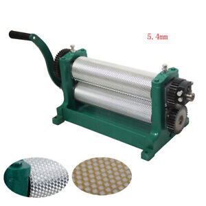12.2" Manual Bee Wax Foundation Sheet Mills Machine Roller Ï†3.4" 1000pcs/h New