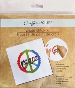 2012 Crafter's Square "PEACE SYMBOL" Kreuzstich-Set #355 - Neu, VERSIEGELT! - Bild 1 von 3