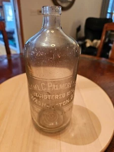 SAM'L. C. Palmer Co Inc. Washington D.C. Seltzer Bottle Registered 1914 - Picture 1 of 10