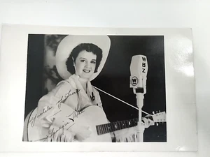 Boston Massachusetts MA WBZ "Georgia Mae" Postcard Singer Yodeler Radio Show - Picture 1 of 19