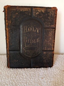 1875~Holy Bible~Old & New Testament~L.U. Snead & Co, Mount Union Ohio - Picture 1 of 18
