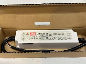 Mean Well LPF-60D-36 Weatherproof Dimmable LED Driver, IP67, BNIB, RRP $117 EA. - Picture 1 of 7