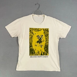 Brand New Shirt Adult Large Beige Daisy Album Cover Emo Punk Band Fox Thrashed - Picture 1 of 15