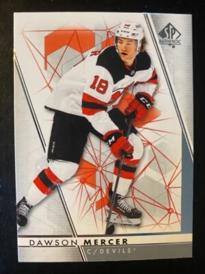 Dawson Mercer 2022-23 Upper Deck SP Authentic Hockey #17 New Jersey Devils - Image 1 of 2