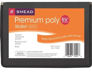 SMEAD SMD-71500 Erweiterung Poly Geldbörse mit genähten Kanten - 5,25" 8,5" x - Bild 1 von 5