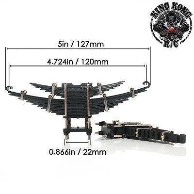 Rear Leaf Spring for 1/12 RC Soviet ZIS-150/151/CA10 Truck/ 1/14 Tamiya Tractor - Image 1 of 4