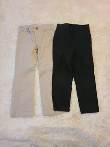 Girls Black And Khaki School Dress Formal Pants Size 5 - Picture 1 of 4
