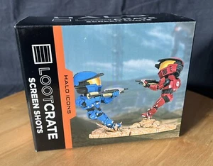 EXCLUSIVE Legendary Loot Crate HALO ICONS Spartan Warzone Figures RED/BLUE VHTF - Picture 1 of 6
