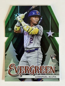 Luisangel Acuna 2025 Topps Holiday (RC,SP) Rookie Evergreen Die-cut #E-3 NY Mets - Picture 1 of 2