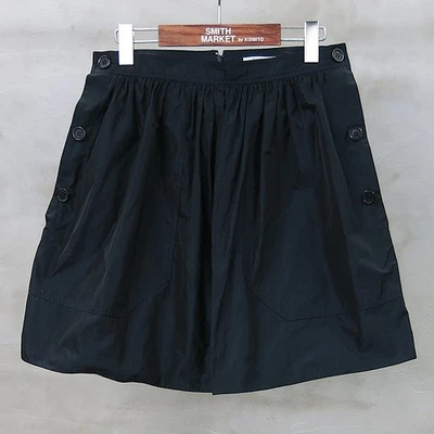 Falda globo CARVEN negra adornada a presión Foto 1 de 4