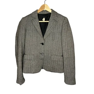 Vintage J Crew Wool Herringbone Blazer size 4 - Picture 1 of 5