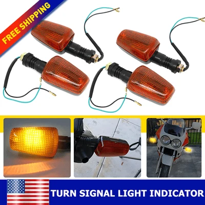 Luces de señal de giro halógenas Auxito 4 piezas para Yamaha TW200 XT225 XT250 FZR400 XT600 Foto 1 de 4