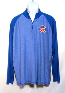 Chicago Cubs 1/4 Zip Pullover Shirt 1X Blau Langarm Campus Lifestyle 2023  - Bild 1 von 9