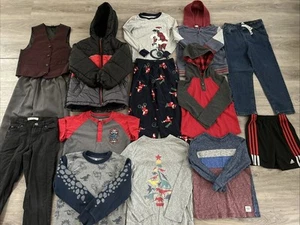 Boys Clothing Lot, Size 7, 14 Items, Formal Wear Slacks/Vest, Levi’s, Adidas - Picture 1 of 18
