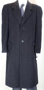 STAFFORD EXECUTIVE ~ ¡COMO NUEVO!!~ABRIGO GRIS CARBÓN 49% CACHEMIR HOMBRE 42L - Imagen 1 de 9