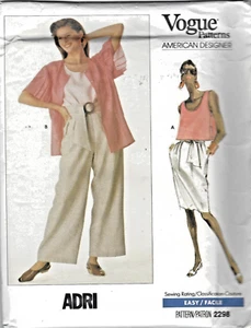 Vogue Designer Sewing Pattern, Adri, 2298, Co-ordinates, Size 12, Uncut - Picture 1 of 2