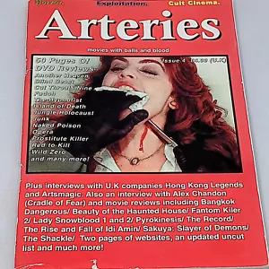 Arteries #4 - Horror Exploitation Cult Cinema DVD Reviews UK Magazine RARE OOP - Picture 1 of 7