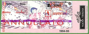 ZA1985 - Vecchio BIGLIETTO PARTITA CALCIO - 1994/95 : Roma vs Juventus - Picture 1 of 2