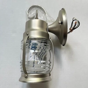 Craftmade Maritim 10" 1 Licht Außenwandleuchte Z112 Gebürstetes Nickel Klar - Bild 1 von 7