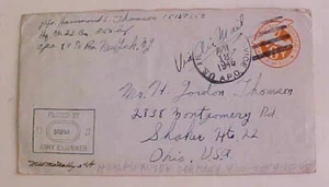 US OCCUPATION GERMANY APO 89 APRIL 1945 HERLES HAUSEN only 5 DAYS USE - Picture 1 of 1