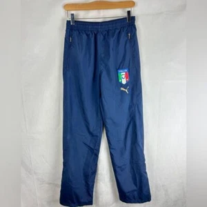 PUMA Italia Soccer Lightweight Lined Athletic Trackpants Youth XL Navy - Picture 1 of 6
