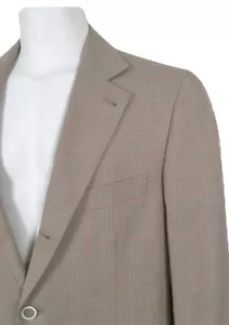 NEW Brunello Cucinelli Sportcoat (Jacket)! US 40 e 50 Tan Plaid Cotton - Picture 1 of 3