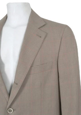 ¡NUEVO Abrigo Deportivo Brunello Cucinelli (Chaqueta)!  Algodón a cuadros tostado US 40 e 50 Foto 1 de 3