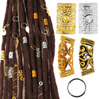 160Pcs/Set Rings Hair Jewelry Cuffs Gift Lightweight With Storage Box For Braids