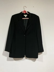 Woman’s Lord And Taylor Black Blazer Jacket Lined Size 16 - Picture 1 of 9