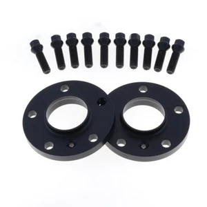 Coppia distanziali neri 12mm per BMW Serie 1 2 M2 3 M3 4 M4 5 M5 6 M6 7 X3 X4 - Picture 1 of 8