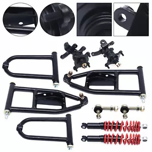 Front Suspension Shock Swing Arm Upper/Lower A Arm DIY ATV Go Kart 340mm - Bild 1 von 12