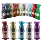 10/50PCS Organza Fabric Wine Bottle Gift Packing Bags Party Favor XMAS WEDDING