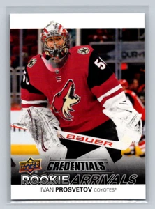 2021-22 UD Credentials #RA-36 Ivan Prosvetov -Rookie Arrivals-Coyotes - Bild 1 von 2