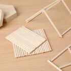 100 Pcs Wooden Hardwood Sticks Mini Screw and Nails for Craft