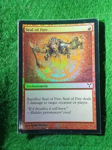Seal of Fire, FOIL, (Magic the Gathering, MTG), Dissension, DIS, NM - Picture 1 of 1
