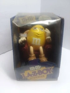 Vintage gelber M&M La-z-boy Liege Bonbonspender, noch in OVP - Bild 1 von 4