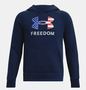 Under Armour Boys/Youth Freedom Rival Fleece Hoodie SZ Medium - Picture 1 of 2