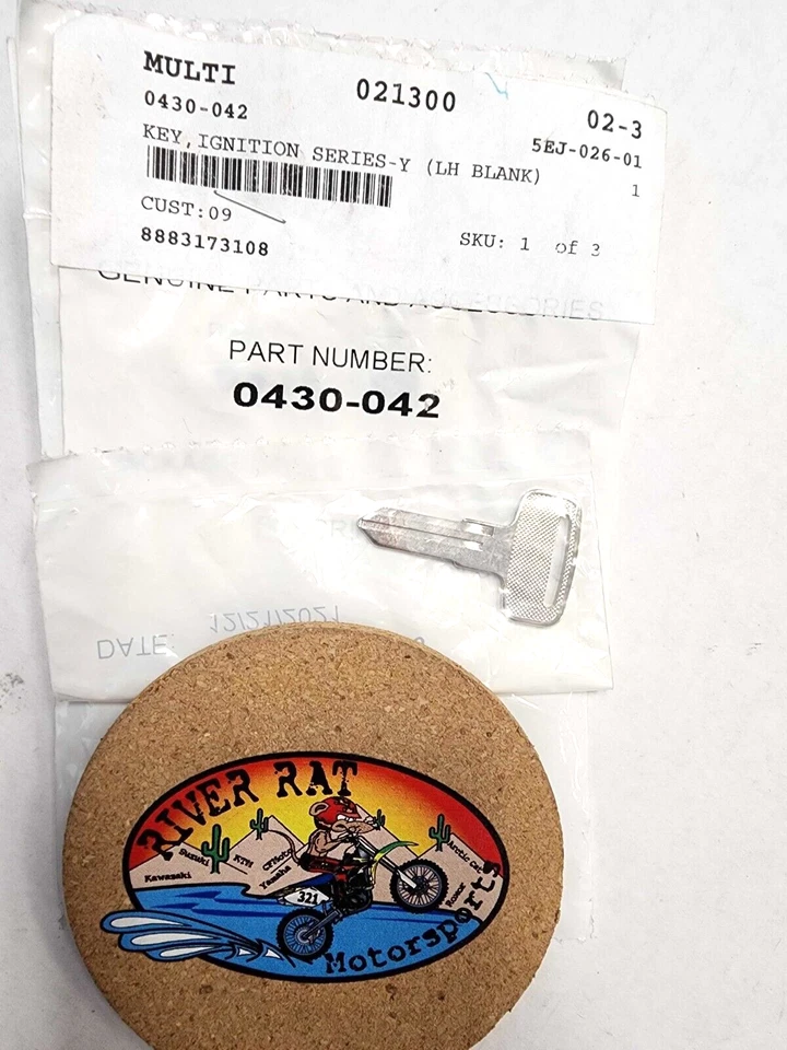 ARCTIC CAT KEY MERODEADOR WILDCAT ALTERRA LLAVE ATV TEXTO EN BLANCO GENUINO OEM Foto 1 de 1