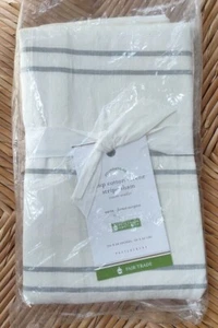 Pottery Barn Foundations Stripe Euro Sham Serene Grey 26" Square - Picture 1 of 4