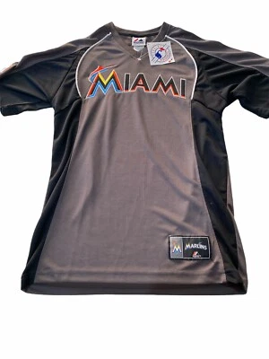 New With Tag Majestic MLB Miami Marlins Shirt Size Small R2 - Image 1 of 4
