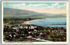 Santa Barbara, California CA - Aerial View Santa Barbara Bay - Vintage Postcard