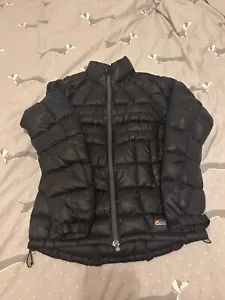 Chaqueta acolchada Montane Nikwax plumón de ganso Reino Unido talla 12 negra para mujer flujo libre - Imagen 1 de 6