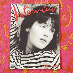 1990 ANDY WARHOL INTERVIEW MAGAZINE JANUARY ISABELLE ADJANI PHOTOGRAPHY HIPSTER - Picture 1 of 4