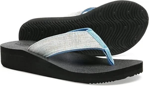 Platform Flip Flops for Women, Arch Support Sandals with Soft Mat Foam, Comfort - Picture 1 of 5