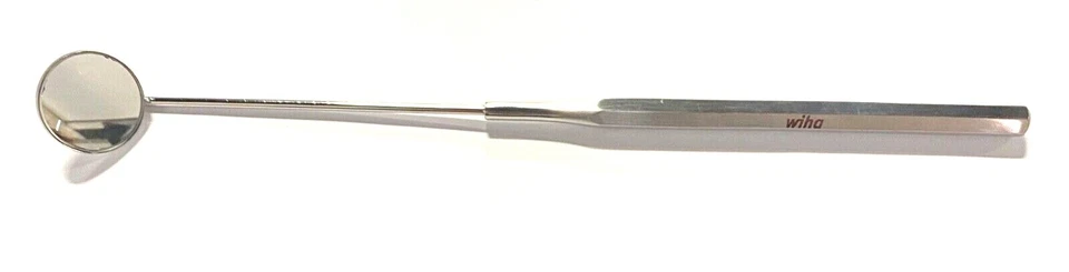 Espejo de inspección facial Wiha de 10 mm de acero inoxidable desmontable y hervible 185 mm Foto 1 de 1