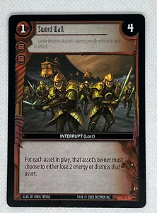 Wars tcg nowhere to hide 2005 Decipher Sword Wall Foil Rare 2 RF 8 Ccg - Picture 1 of 3